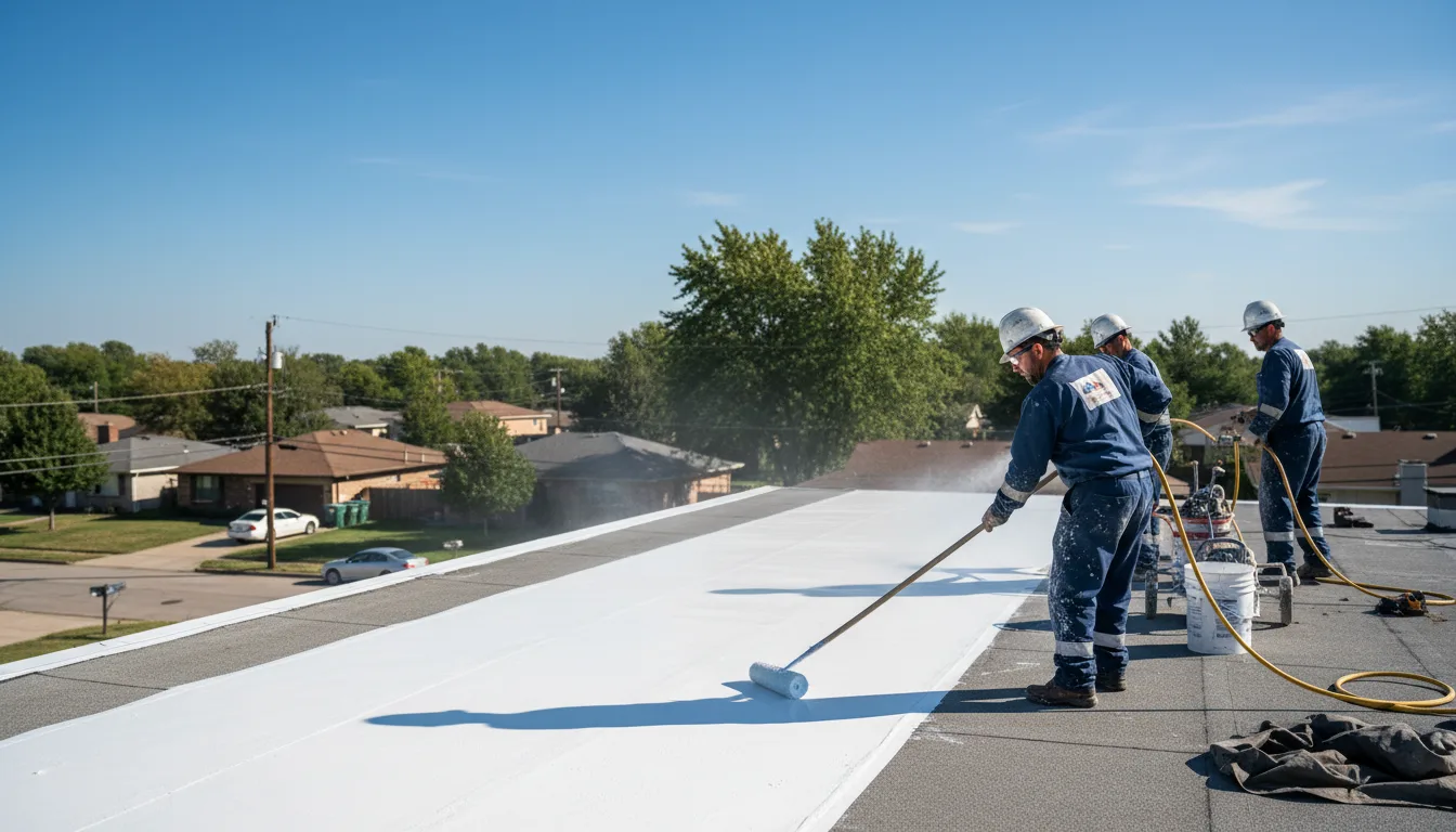 Commercial roof coating in Villalba, PR near me